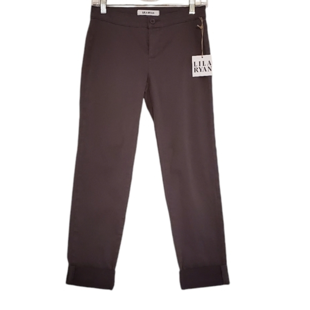 LILA RYAN The Zuri Tapered Trouser Pants Steel Gray Size 0 NWT